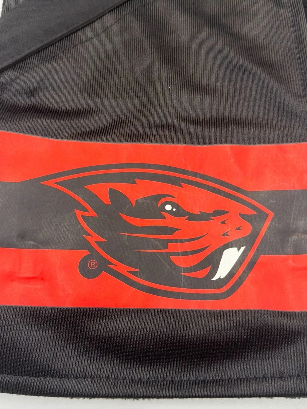 Little Earth Oregon State Beavers Football Jersey Scarf 61”x7.5” Black NCAA